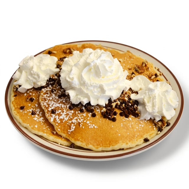 Kids Chocolate Chip Pancakes.