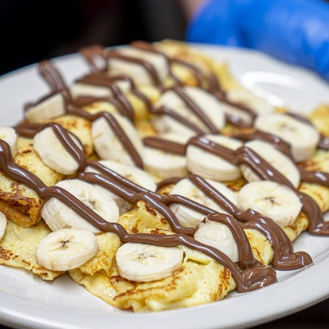 Banana Nutella Crepe.