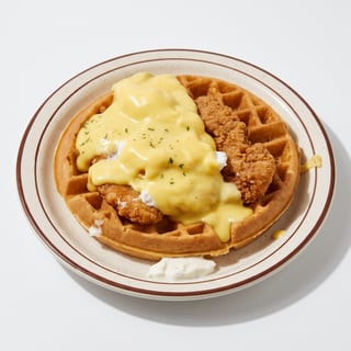 Chicken & Waffle Benedict